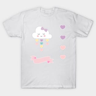 Cloud Candyfloss Sticker Pack T-Shirt